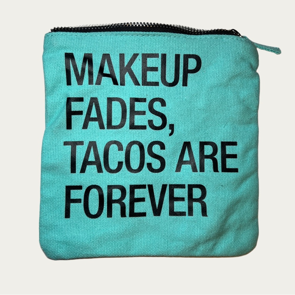 Fun Taco 🌮 Aqua Cosmetic Bag‎